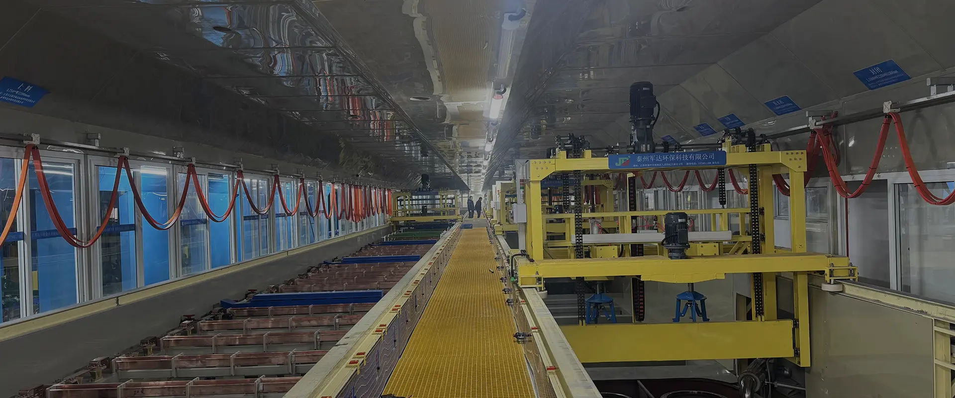 Linha de produção de cromagem dura e anodização para cilindros hidráulicos